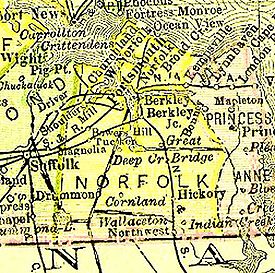 chesapeake virginia map